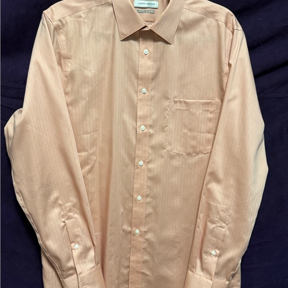 Joseph Abboud Peach Dress Shirt - Picture 1 of 4